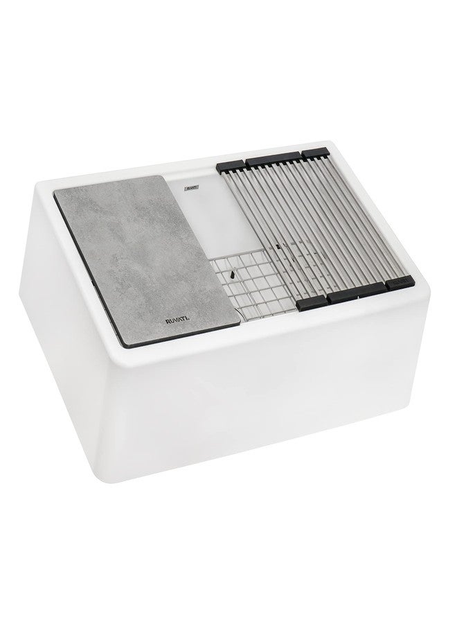 Ruvati Stainless Steel Foldable Drying Rack Replacement for RVG1533 Farmhouse Workstation Sink - RVA1393 - Image 2
